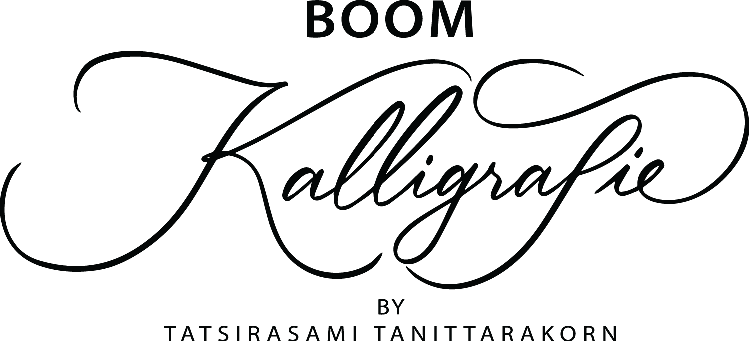 Logo: BOOM Kalligrafie by Tatsirasami Tanittarakorn